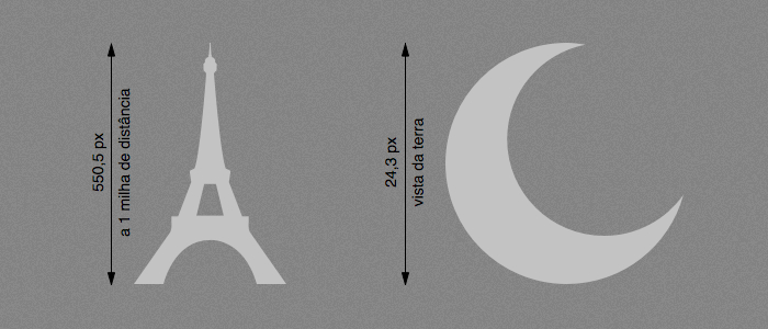 Torre Eiffel e Lua em pixels